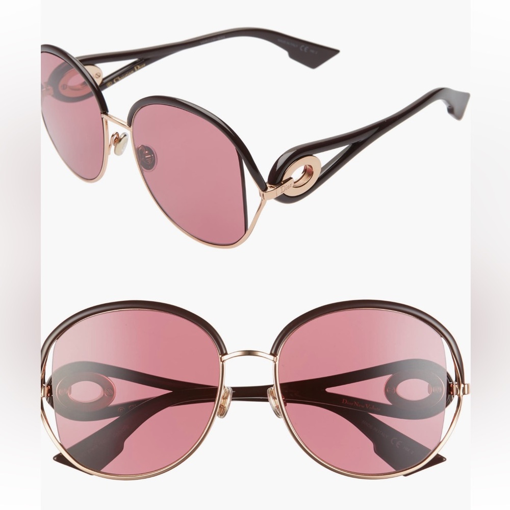 🔥🔥DIOR Newvolutes 57mm Round Sunglasses